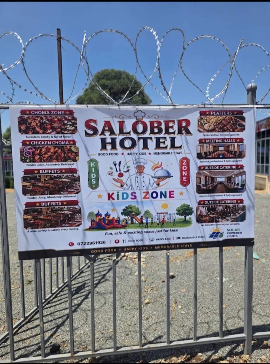 Salober Hotel services signage